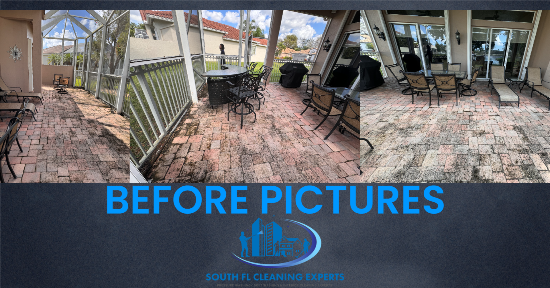 Pressure Cleaning back patio in Lake Worth, FL Thumbnail